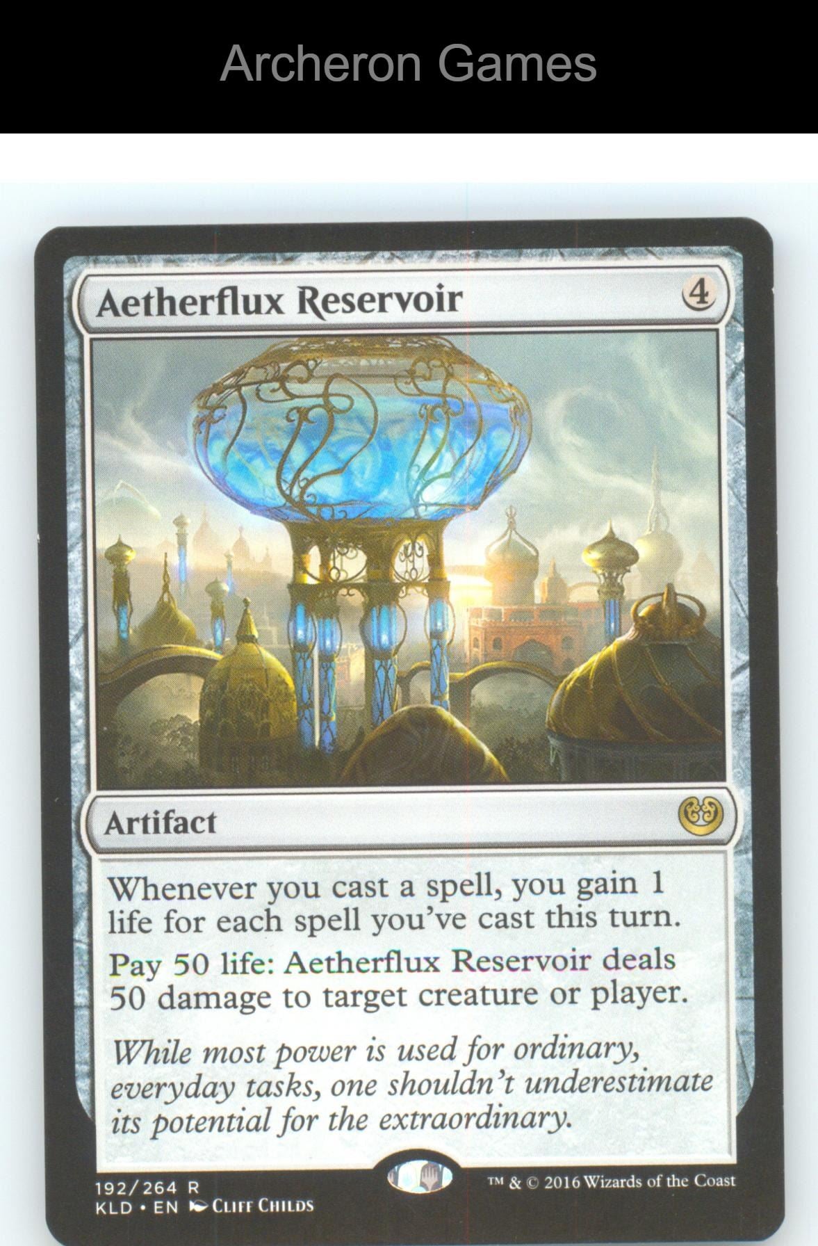 Aetherflux Reservoir KLD 192 R MTG Card Kaladesh