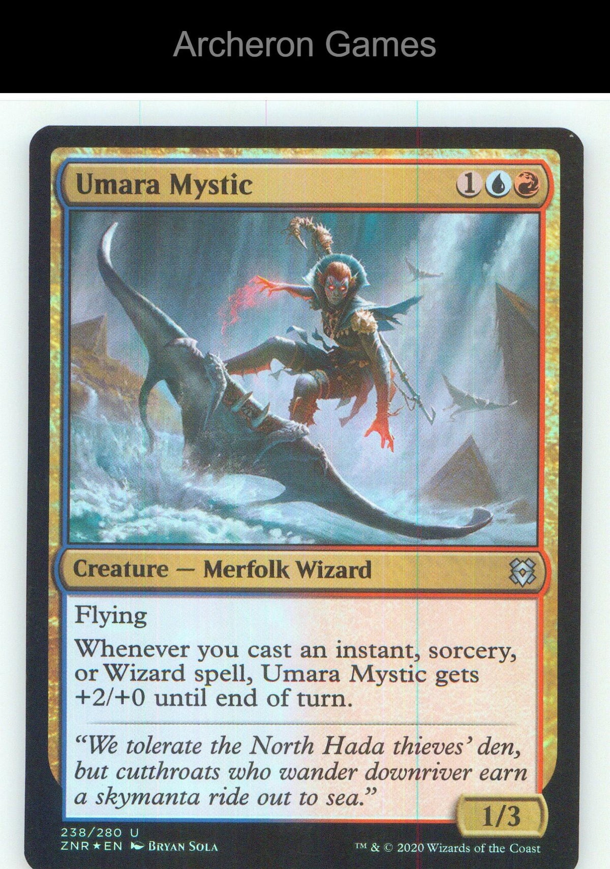 Umara Mystic ZNR 238 UC MTG Card NM/EX+ Foil