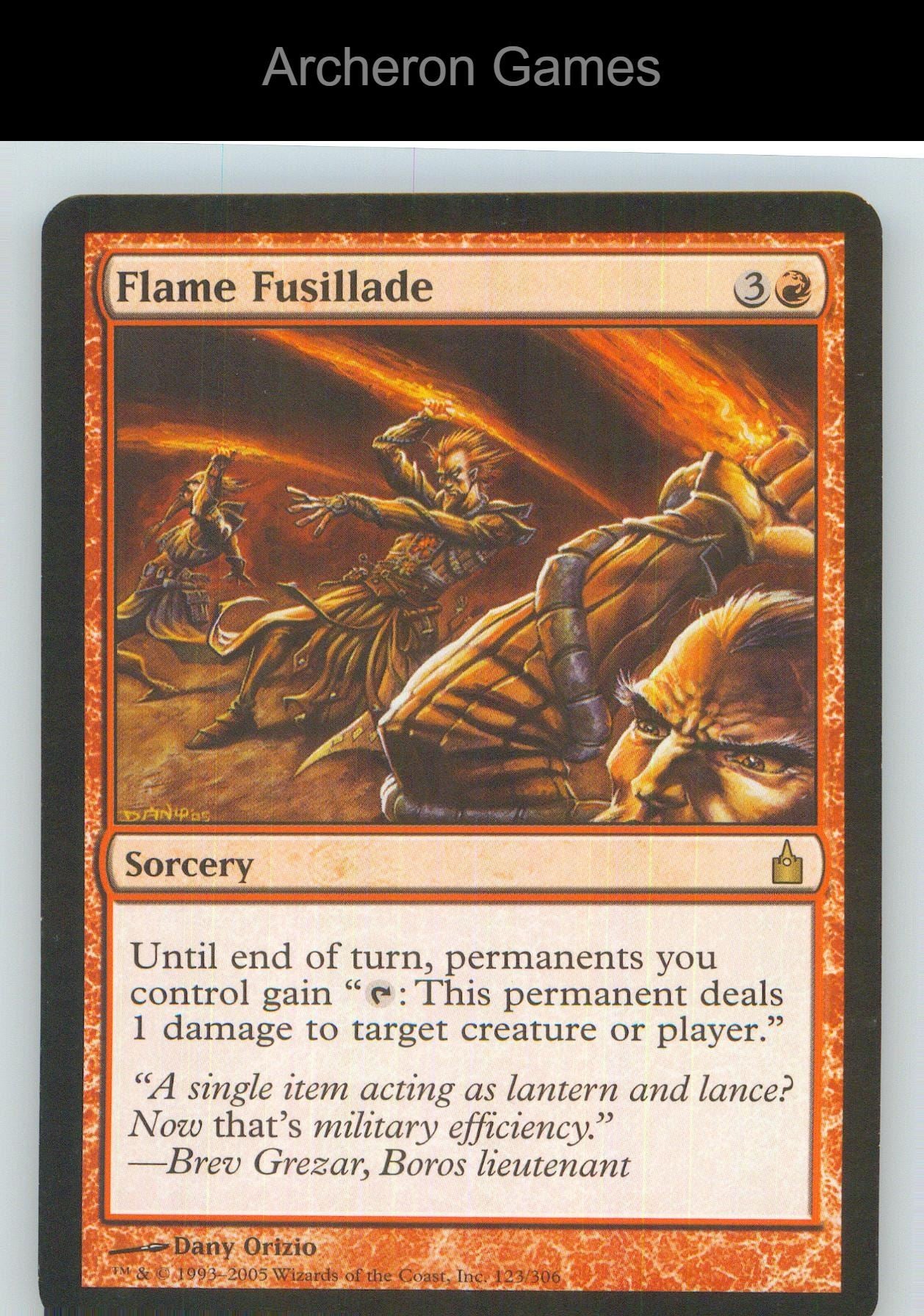 Flame Fusillade RAV 123 R MTG Card NM/EX+