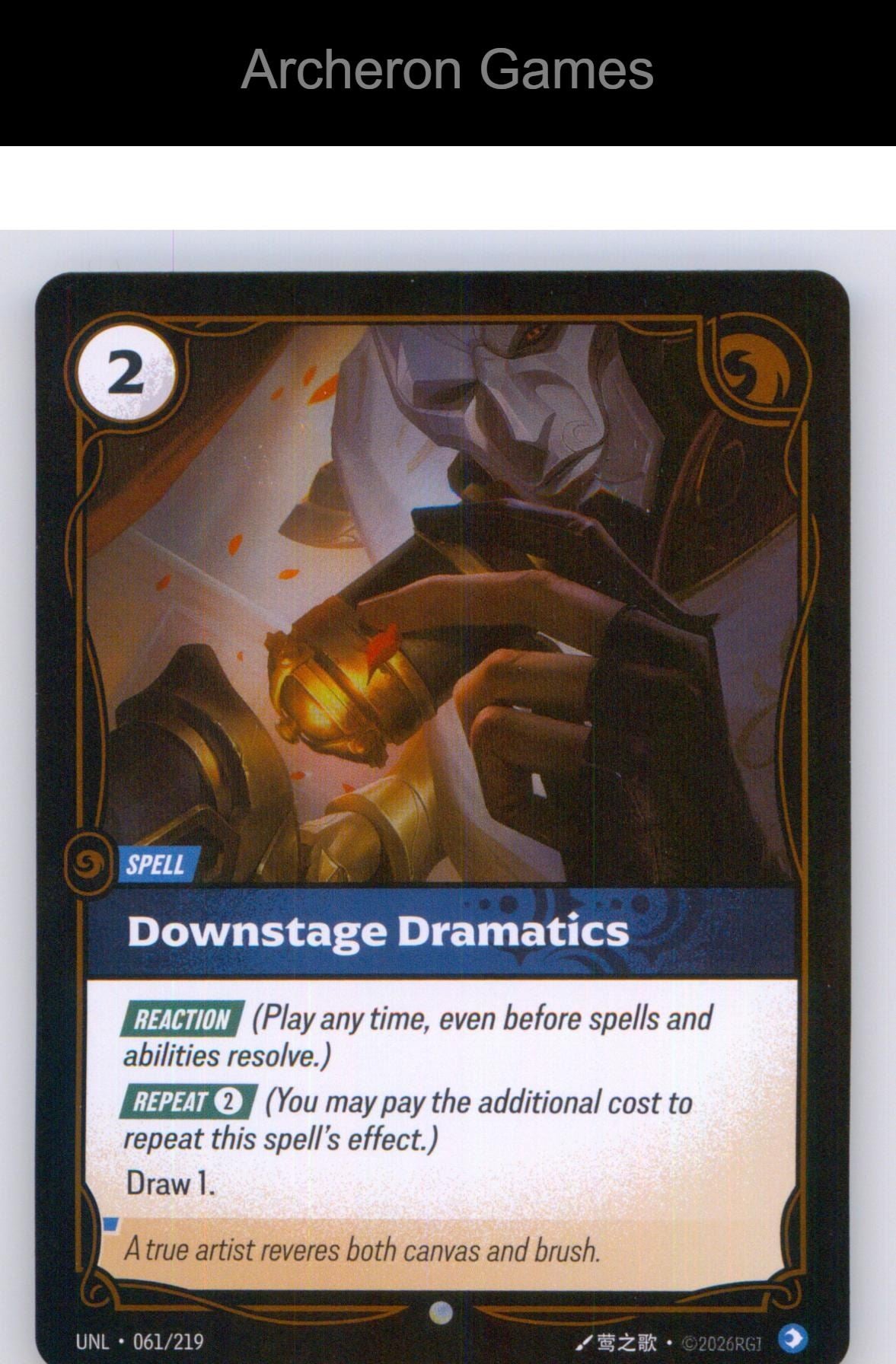 Downstage Dramatics UNL 061/219 C Unleashed Riftbound Card