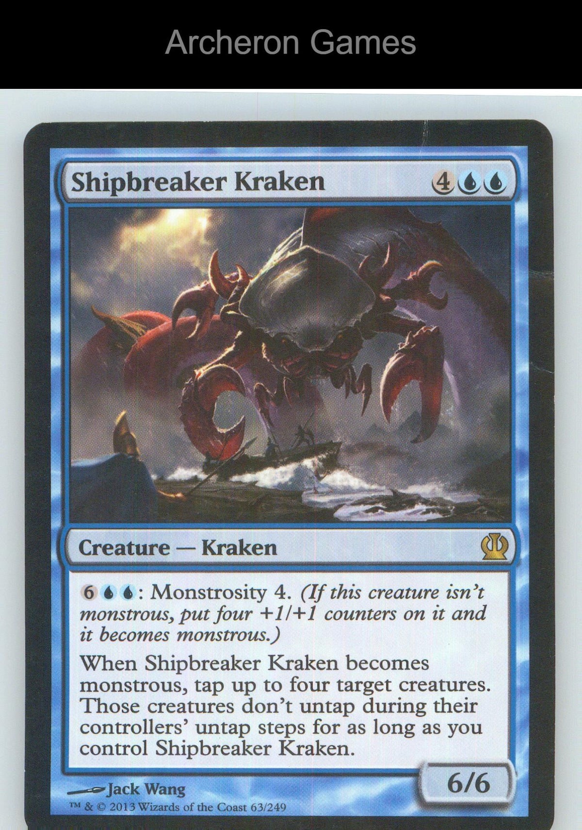 Shipbreaker Kraken THS 63 R MTG Card NM/EX+
