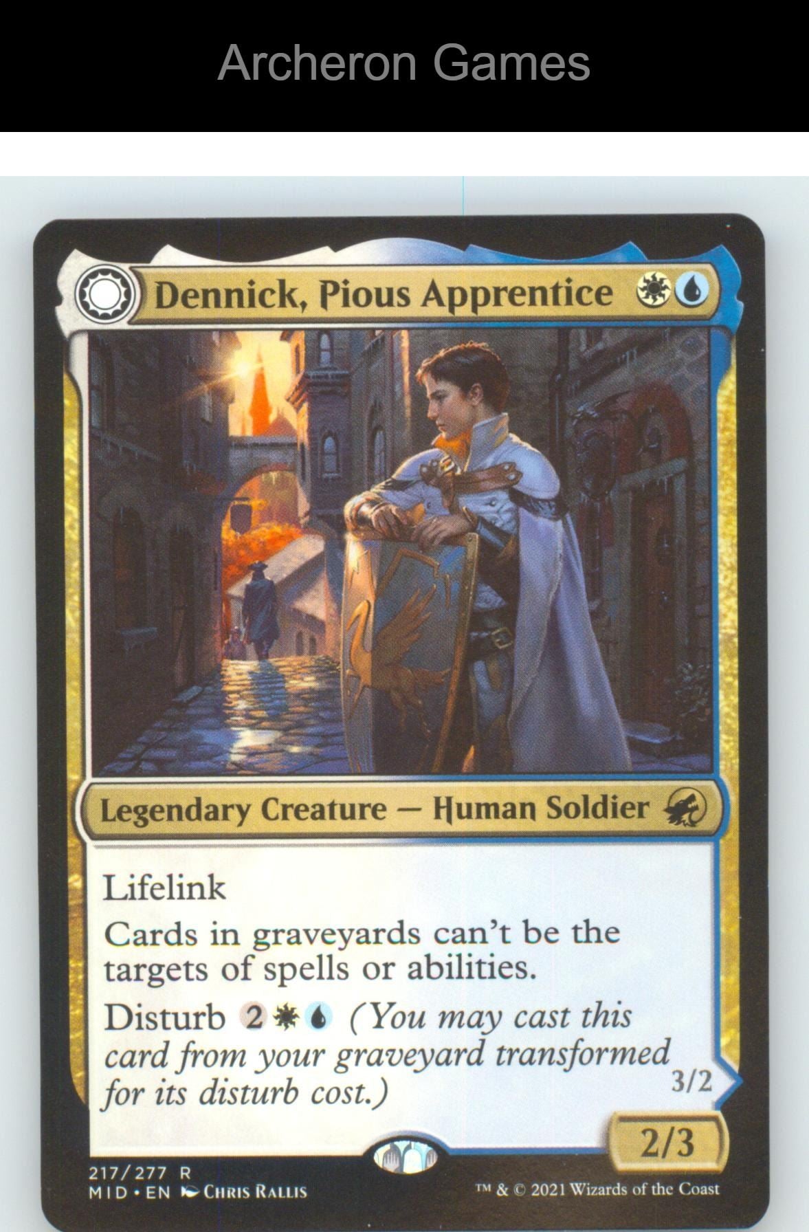 Dennick, Pious Apprentice MID 217 R MTG Card NM/EX+