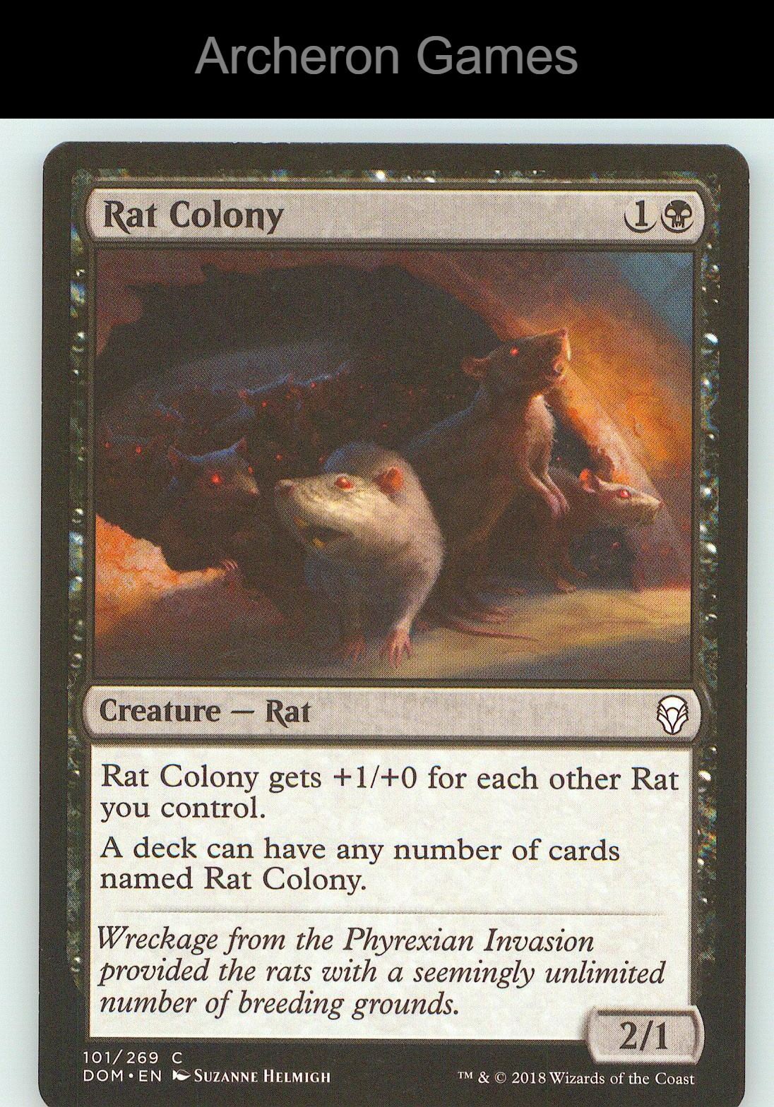 Rat Colony DOM 101 C MTG Card NM/EX+