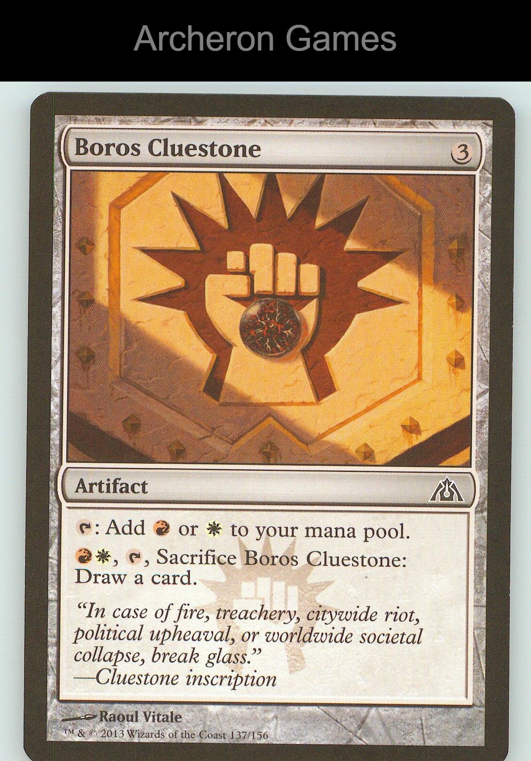 Boros Cluestone DGM 137 C MTG Card NM/EX+
