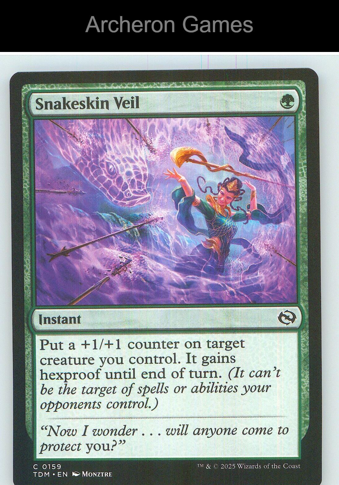 Snakeskin Veil TDM 159 C MTG Card NM/EX+