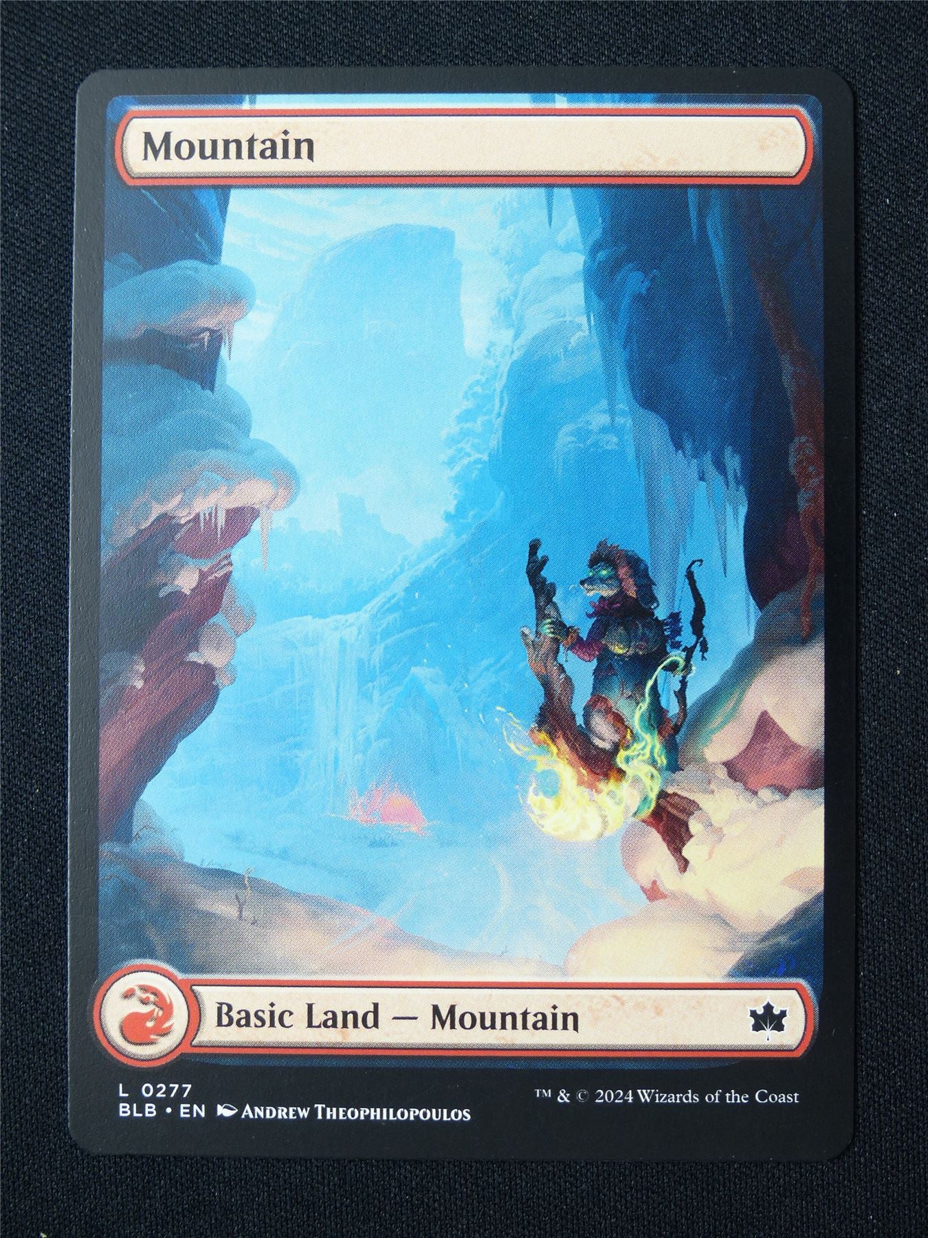 Mountain Full Art 0277 Snow - BLB - Mtg Card #4SZ