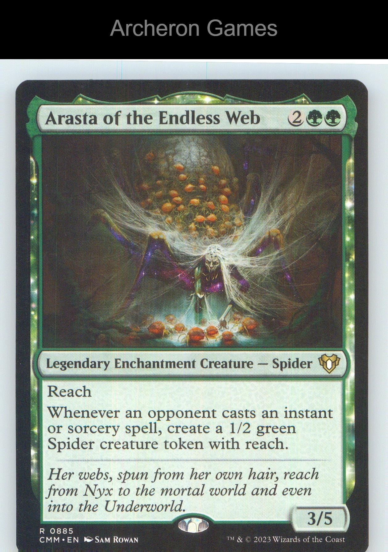 Arasta of the Endless Web CMM 885 R MTG Card NM/EX+