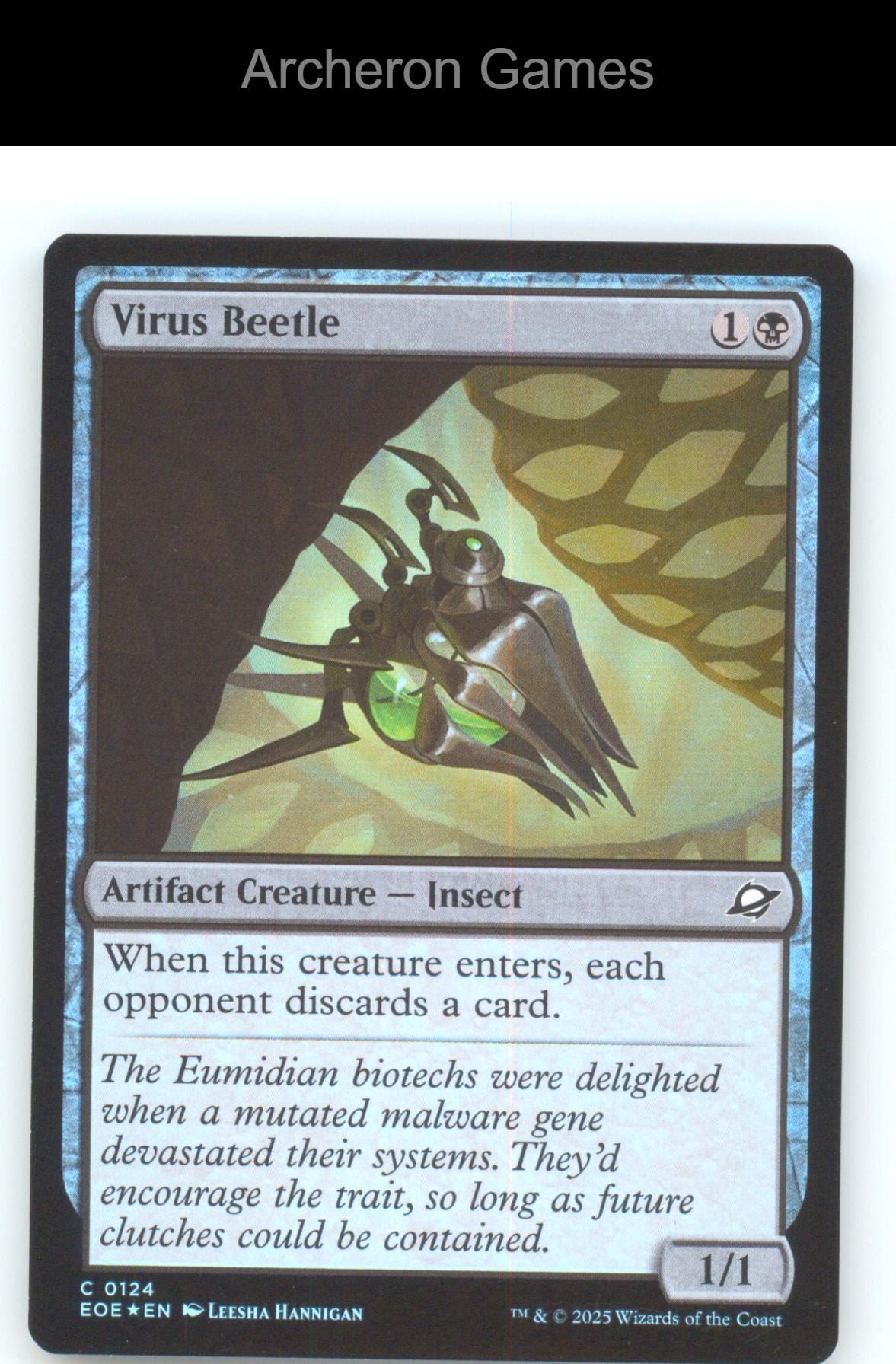 Virus Beetle EOE 124 C MTG Card Edge of Eternities Foil