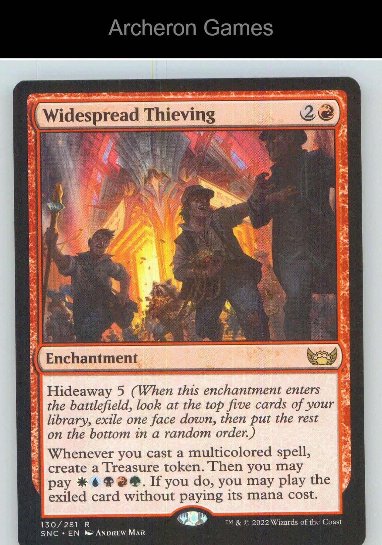 Widespread Thieving SNC 130 R MTG Card NM/EX+