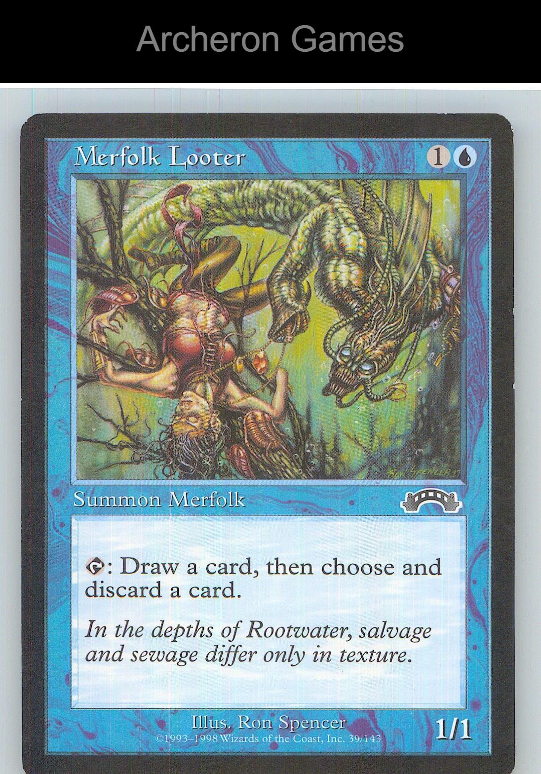 Merfolk Looter EXO 39 C MTG Card NM/EX+