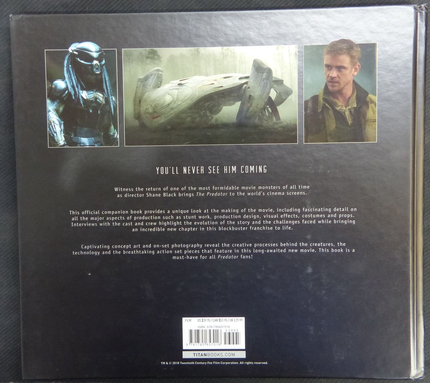 The predator Art and Making of the film - Hardback - Art book #33P