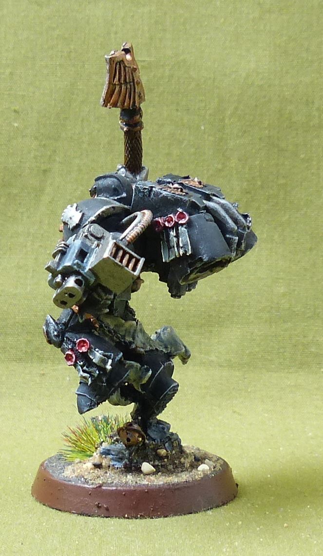 Chaplain with Jump Pack painted Finecast OOP - iron Hands - Warhammer 40K #73F