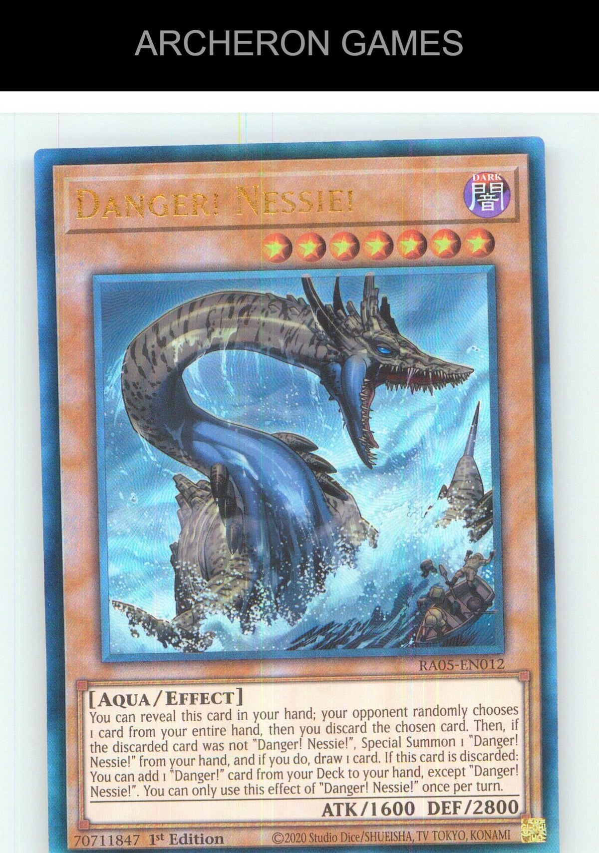 Danger! Nessie! (Collector's Rare) Collector's Rare YUGIOH Card 1st Edition
