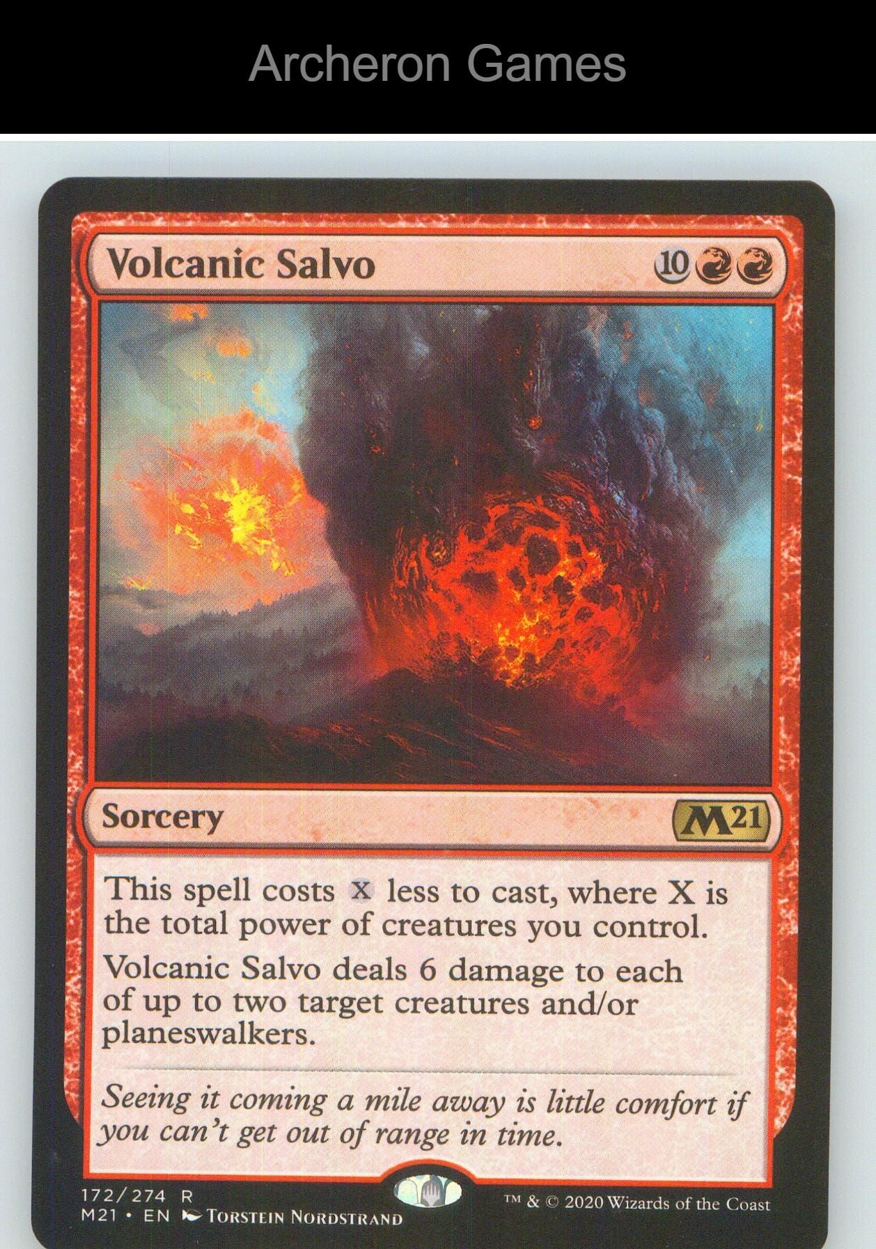 Volcanic Salvo M21 172 R MTG Card NM/EX+