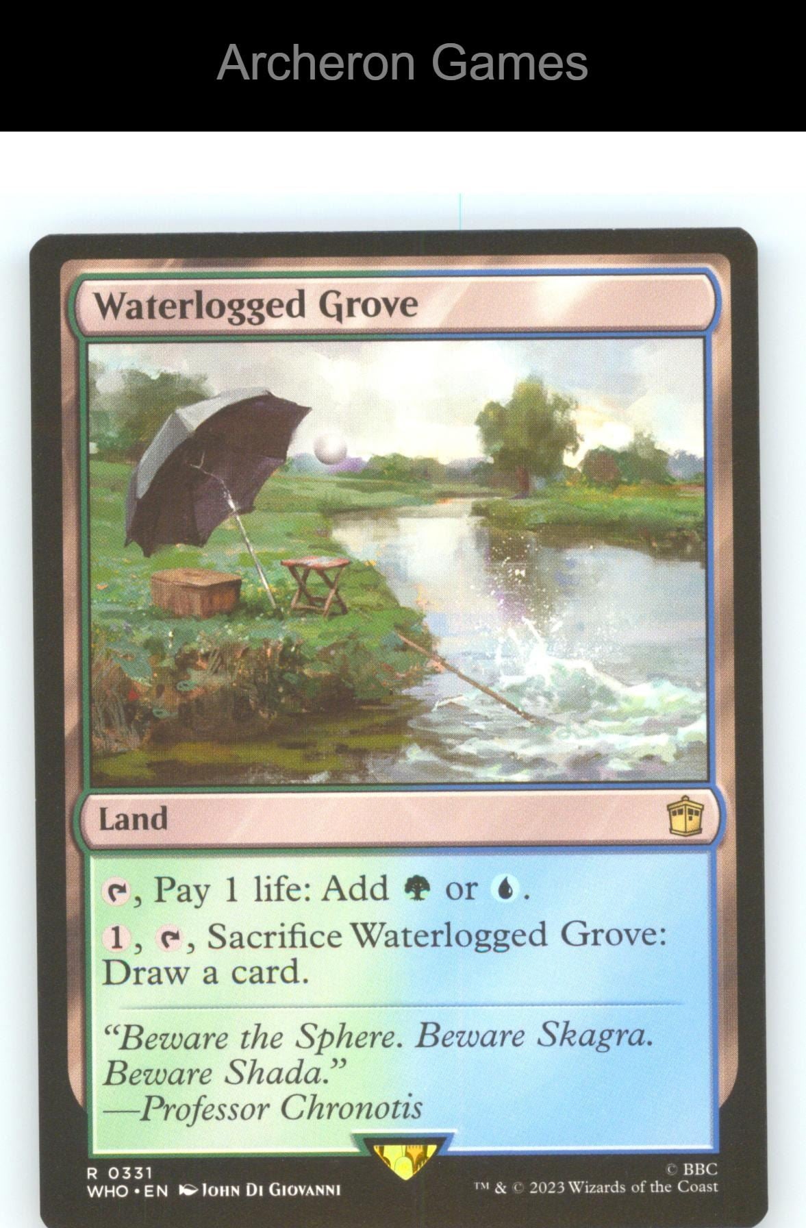 Waterlogged Grove WHO 331 R MTG Card NM/EX+