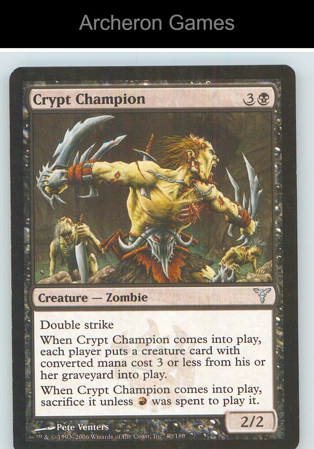 Crypt Champion DIS 40 UC MTG Card NM/EX+