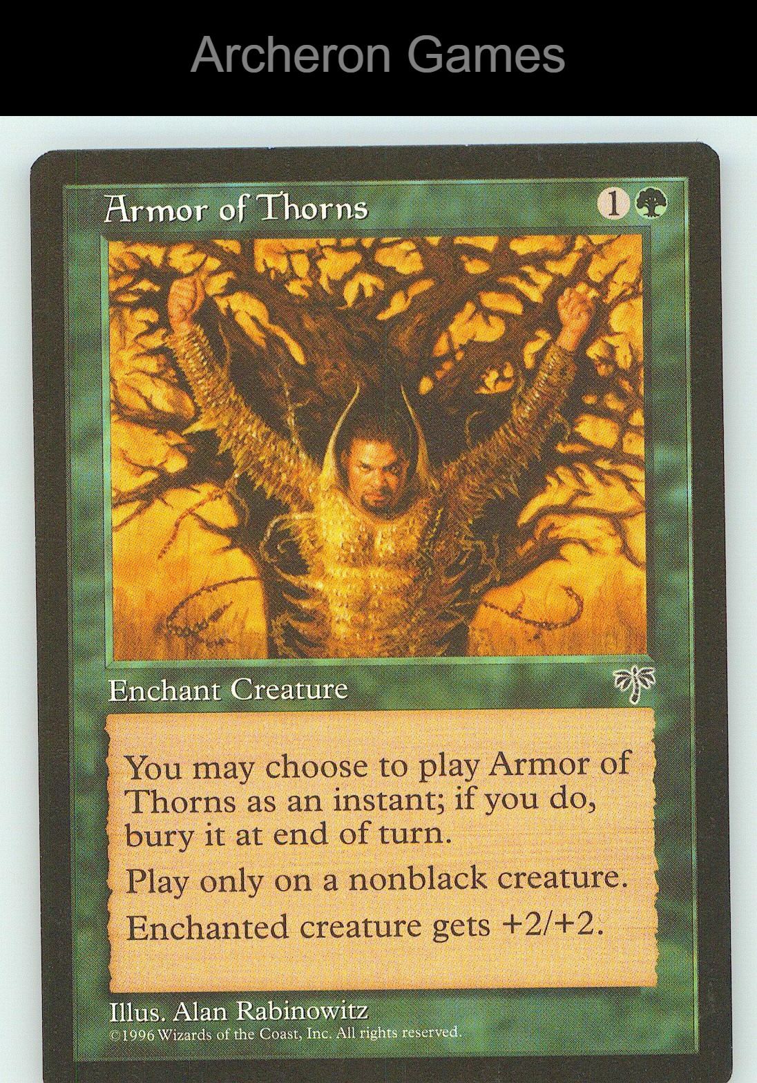 Armor of Thorns MIR C MTG Card NM/EX+