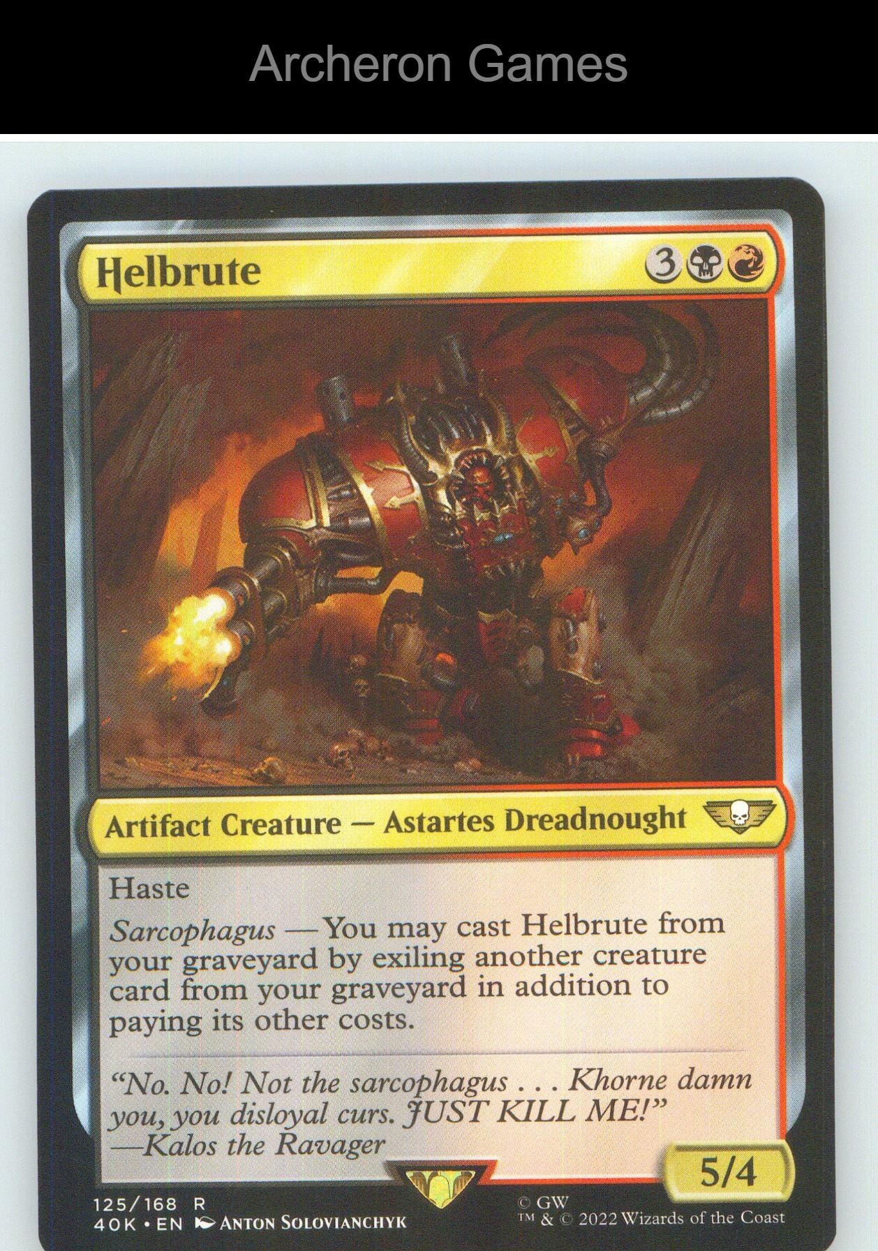 Helbrute 125 R MTG Card NM/EX+