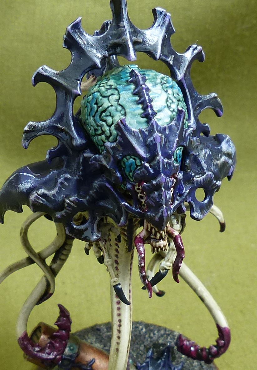 Neurotyrant and Neuroloids painted - Tyranids - Warhammer 40K #4ZY