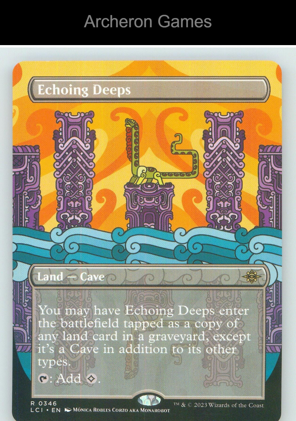 Echoing Deeps (Borderless) LCI 346 R MTG Card NM/EX+