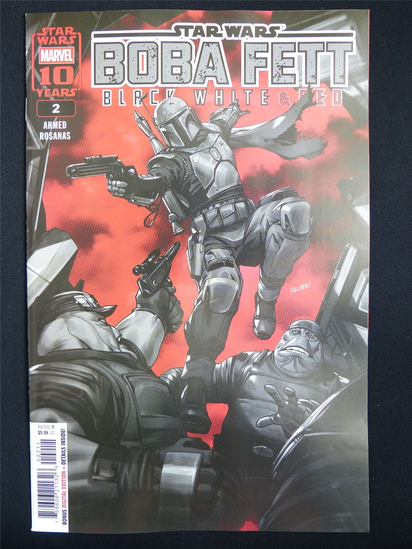 STAR Wars: Boba Fett Black White & Red #2 - Dec 2025 Marvel Comic #5QS