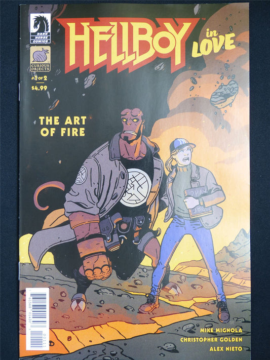HELLBOY in Love: The Art of Fire #1 - Aug 2025 Dark Horse Comic #2N5