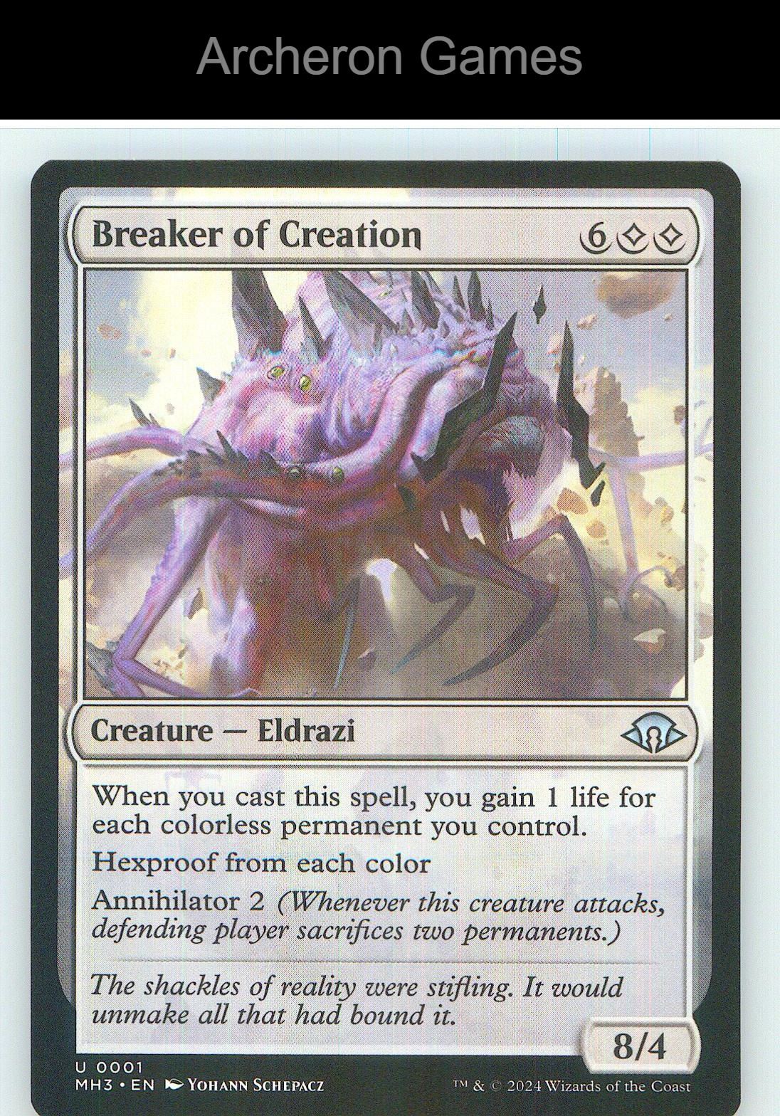 Breaker of Creation MH3 1 UC MTG Card NM/EX+