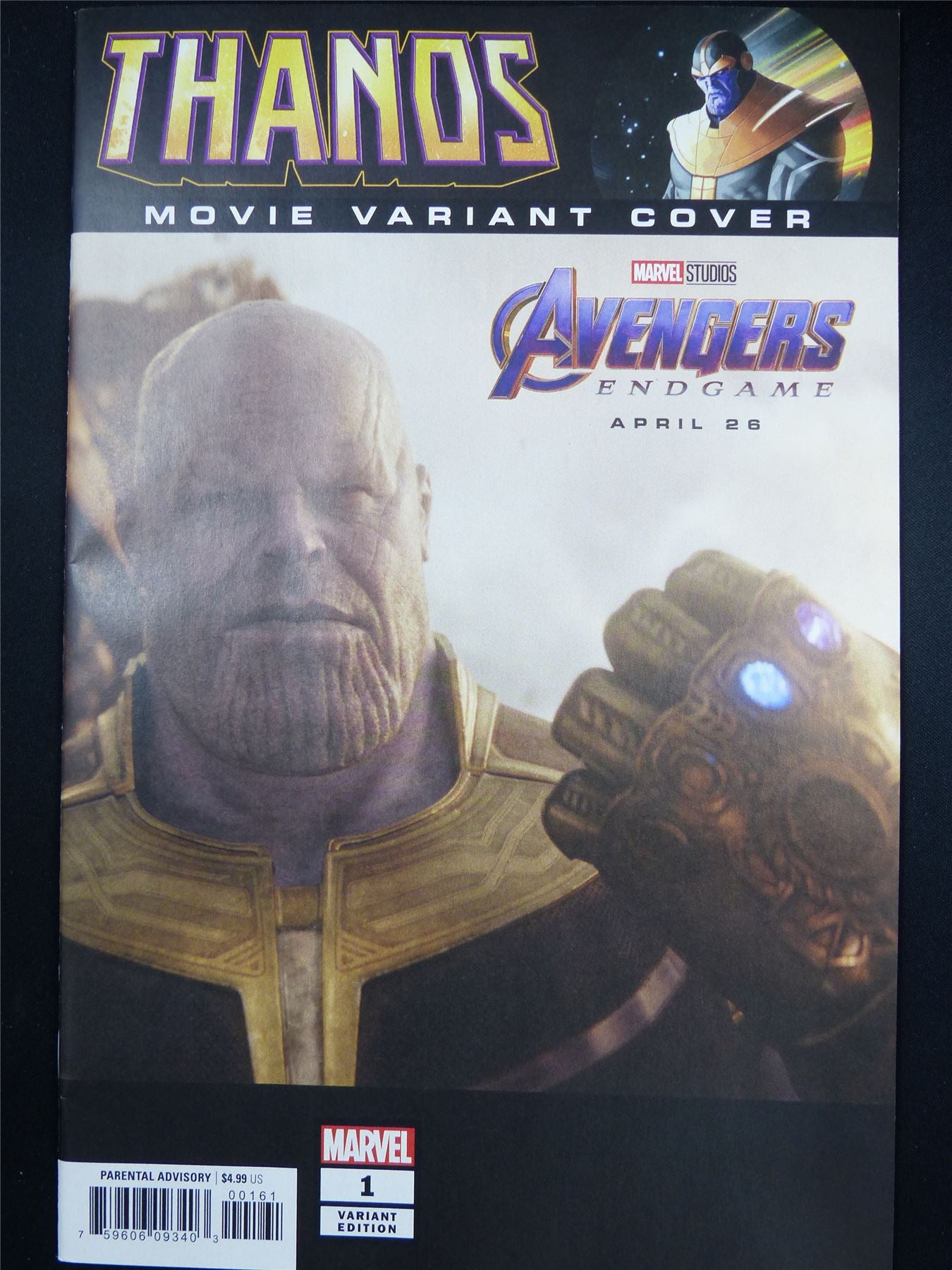 THANOS movie Variant Cover #1 Variant - Marvel Comic #4YX