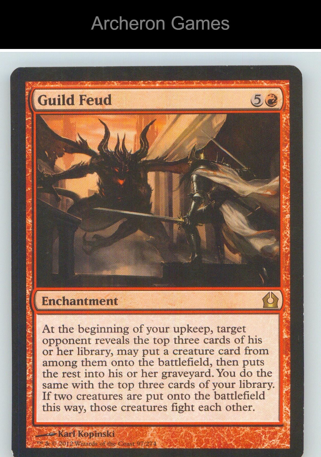Guild Feud RTR 97 R MTG Card NM/EX+