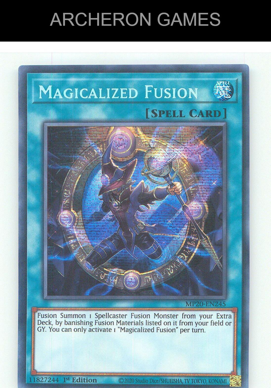Magicalized Fusion Prismatic Secret Rare YUGIOH Card 1st Edition