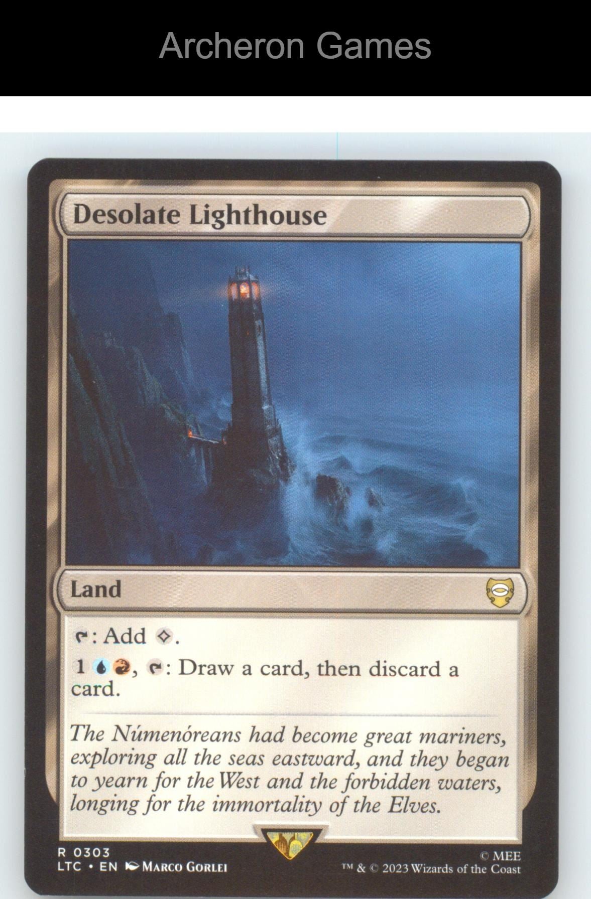 Desolate Lighthouse LTC 303 R MTG Card NM/EX+