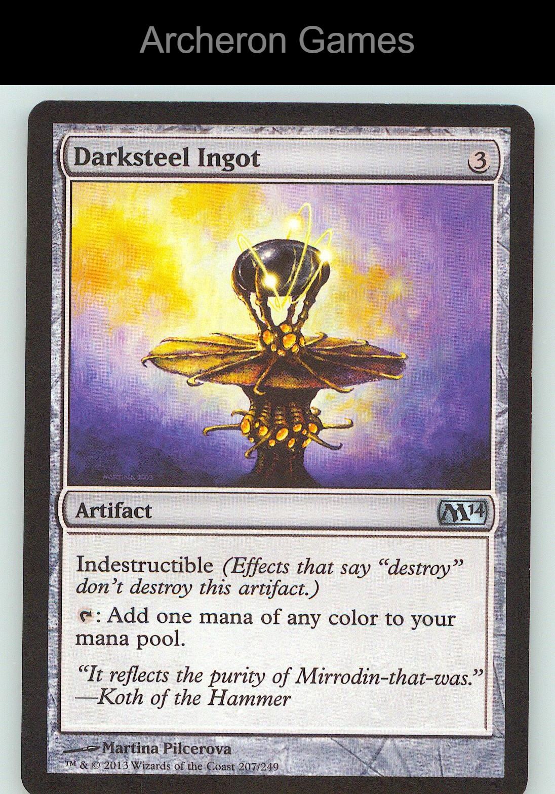 Darksteel Ingot M14 207 UC MTG Card NM/EX+