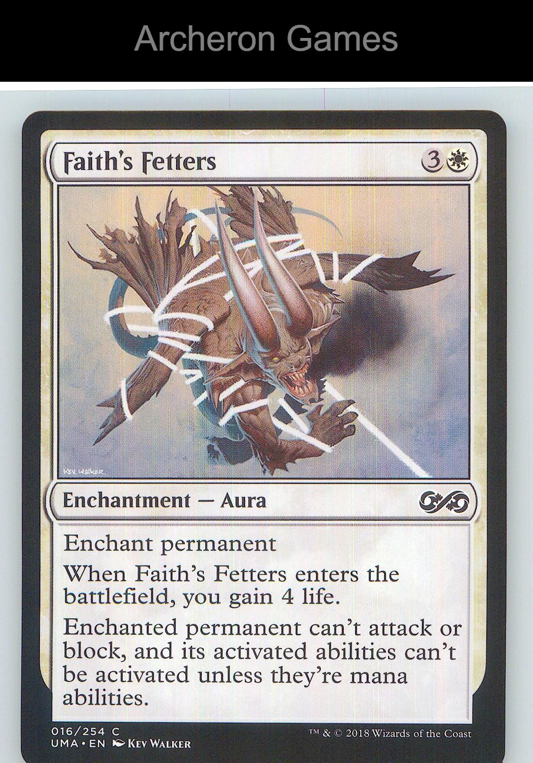Faith's Fetters UMA 16 C MTG Card NM/EX+