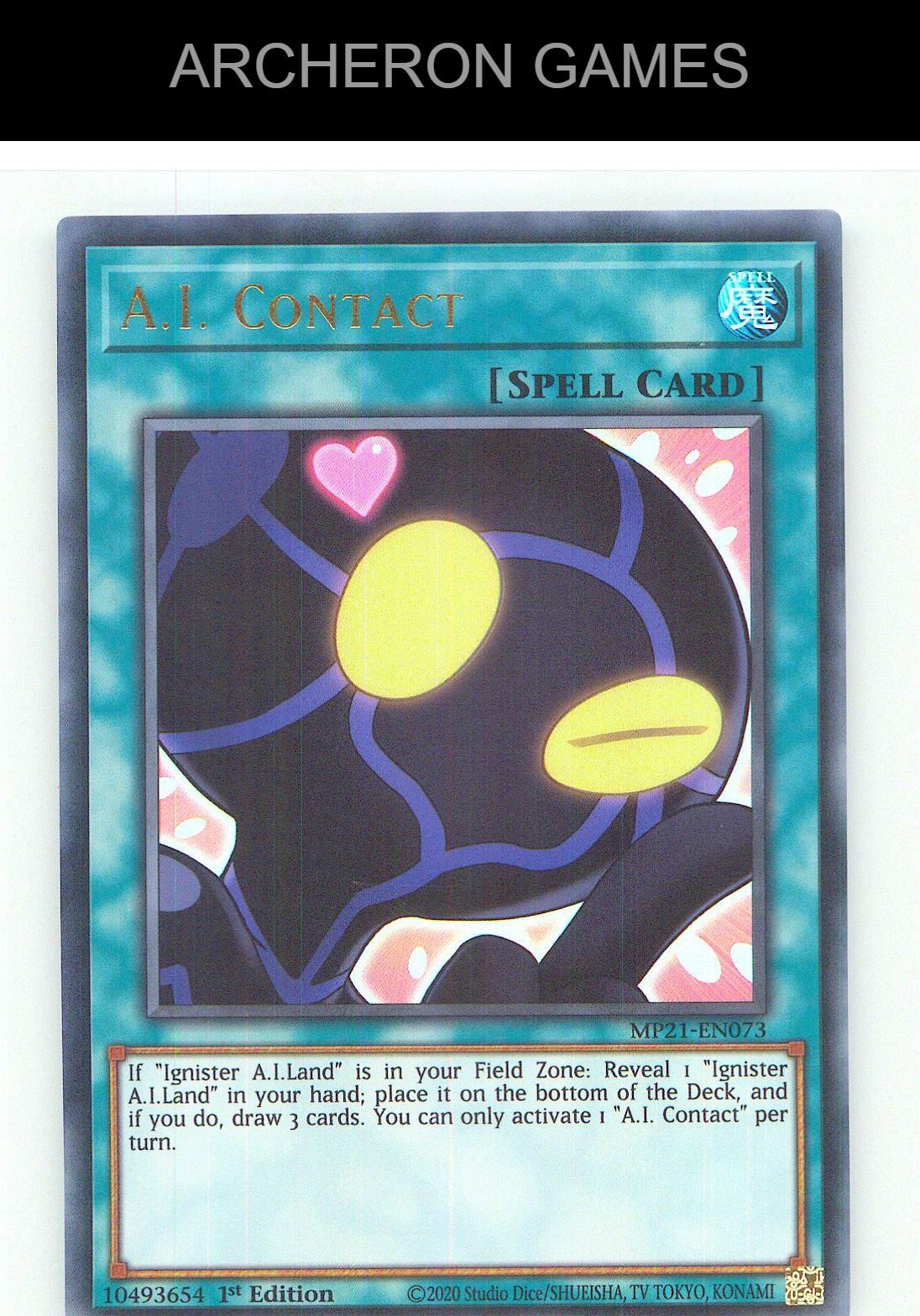 A.I. Contact Ultra Rare YUGIOH Card 1st Edition
