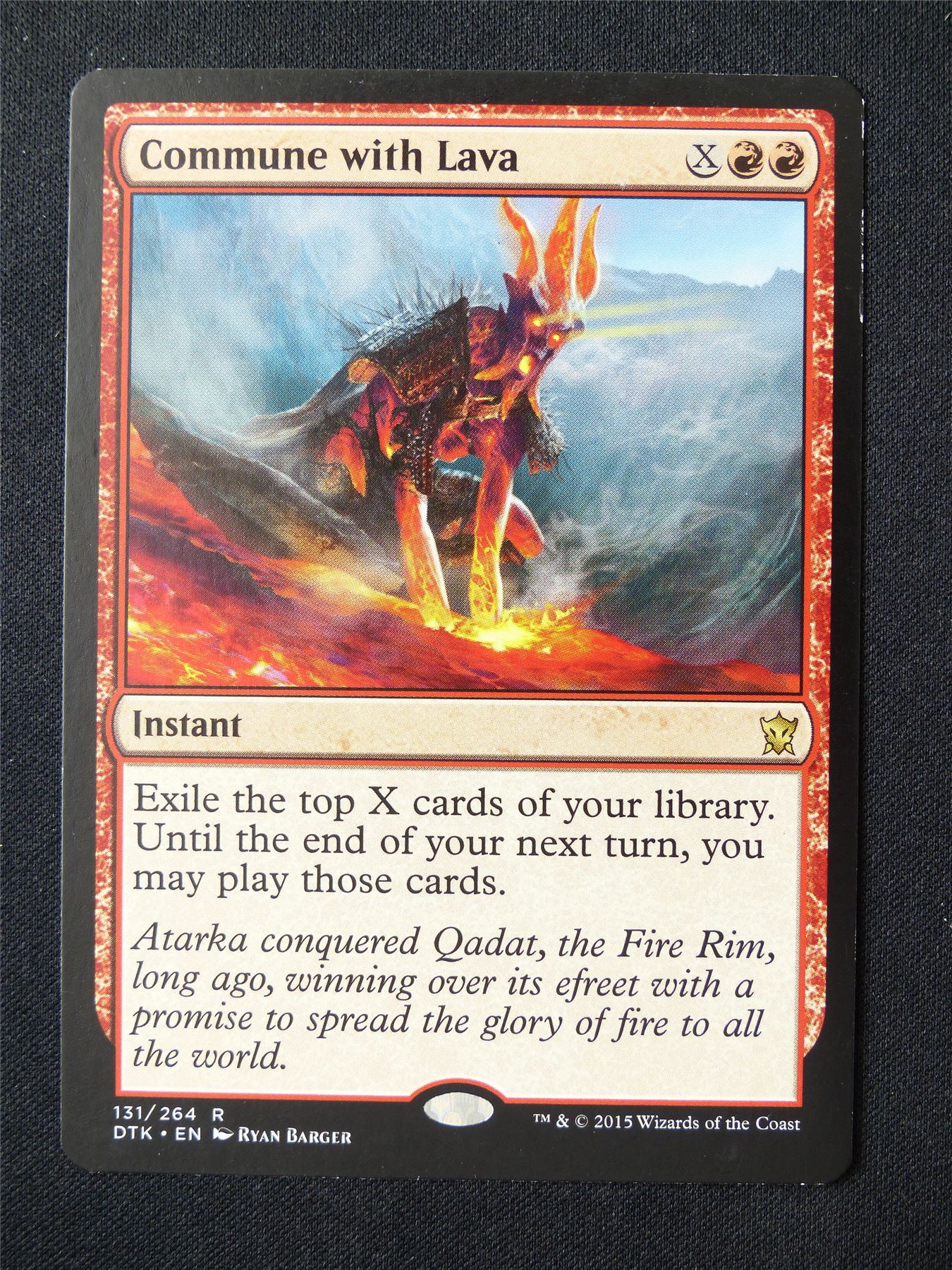 Commune With Lava - DTK - Mtg Card #5ID