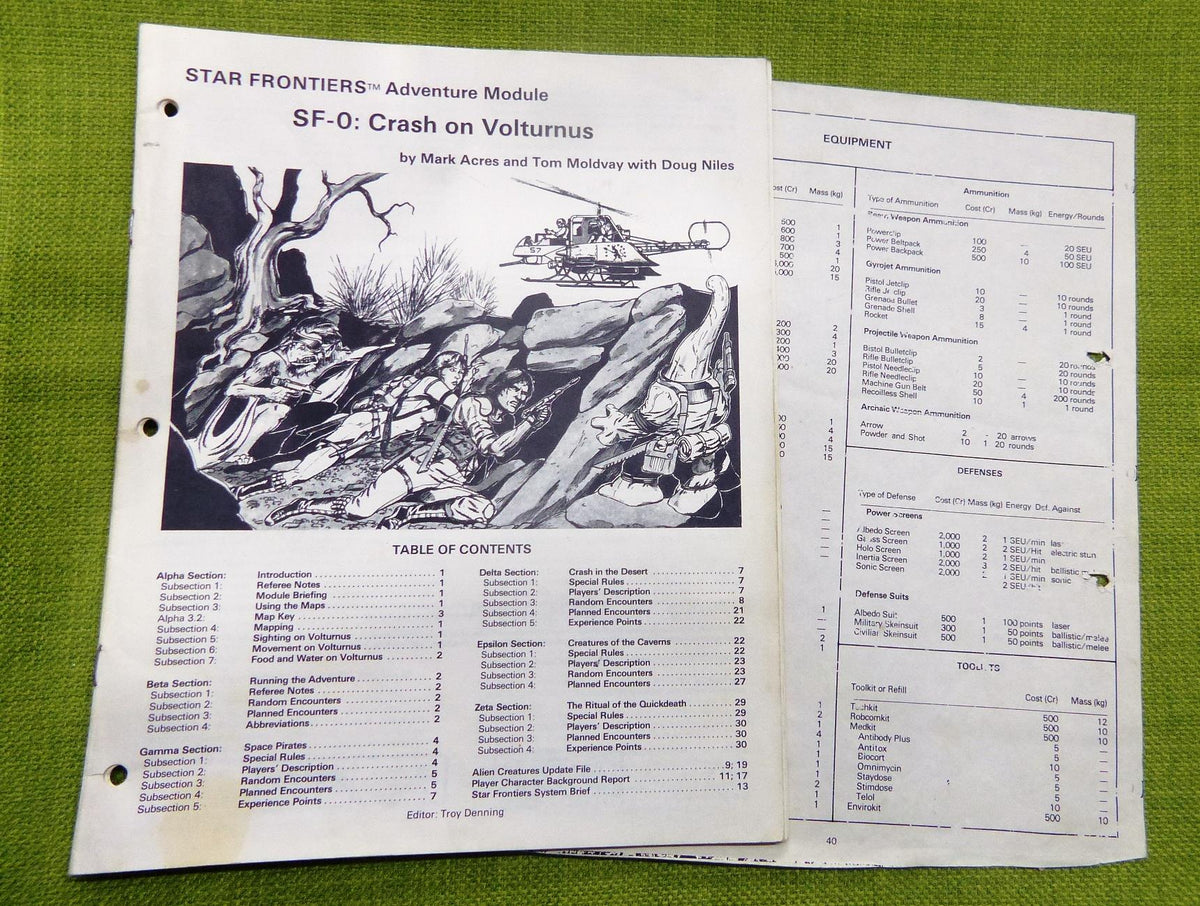 TSR - Star Frontiers Science Fiction Roleplaying Game #6Z
