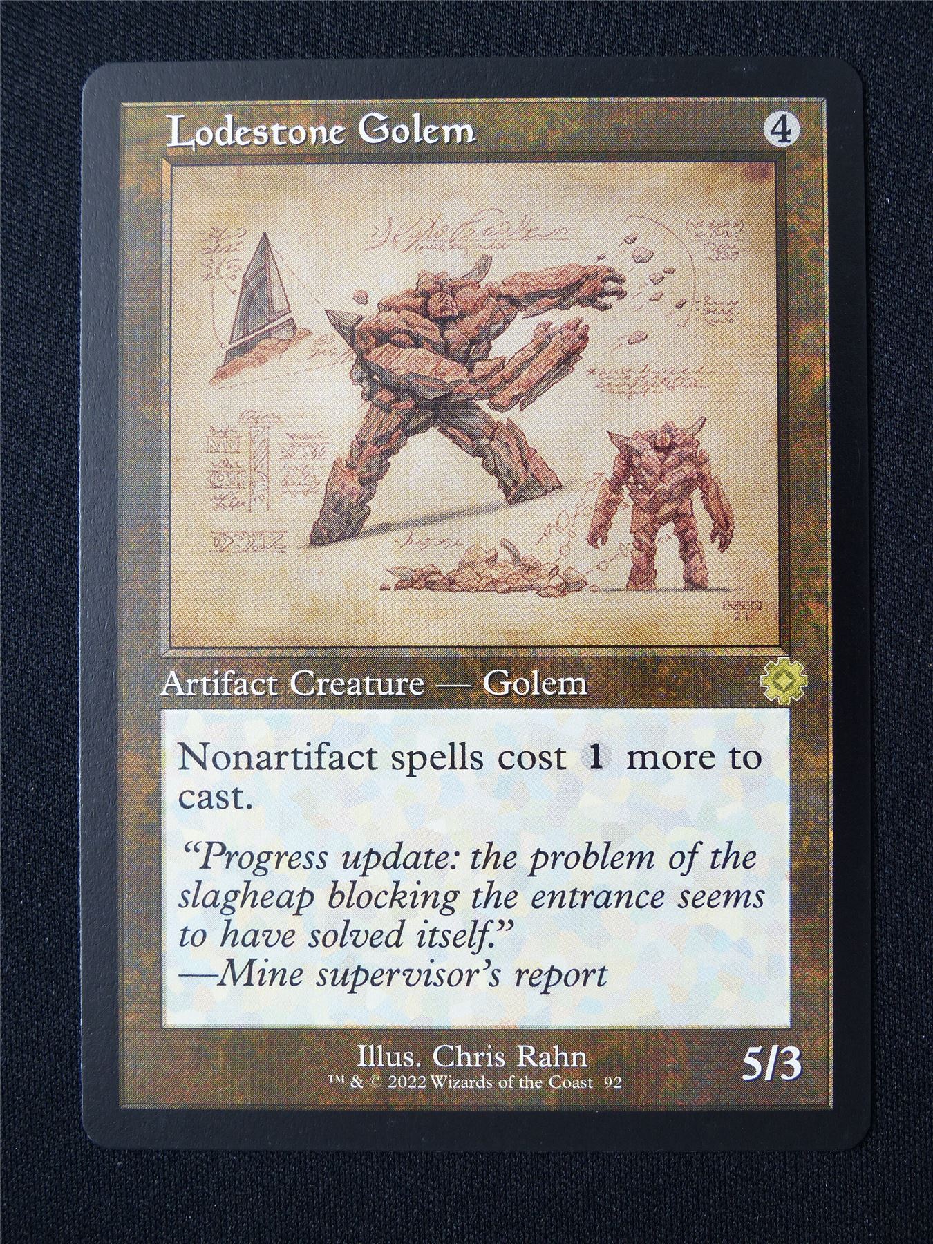 Lodestone Golem Schematic Retro - BRO - Mtg Card #4PX