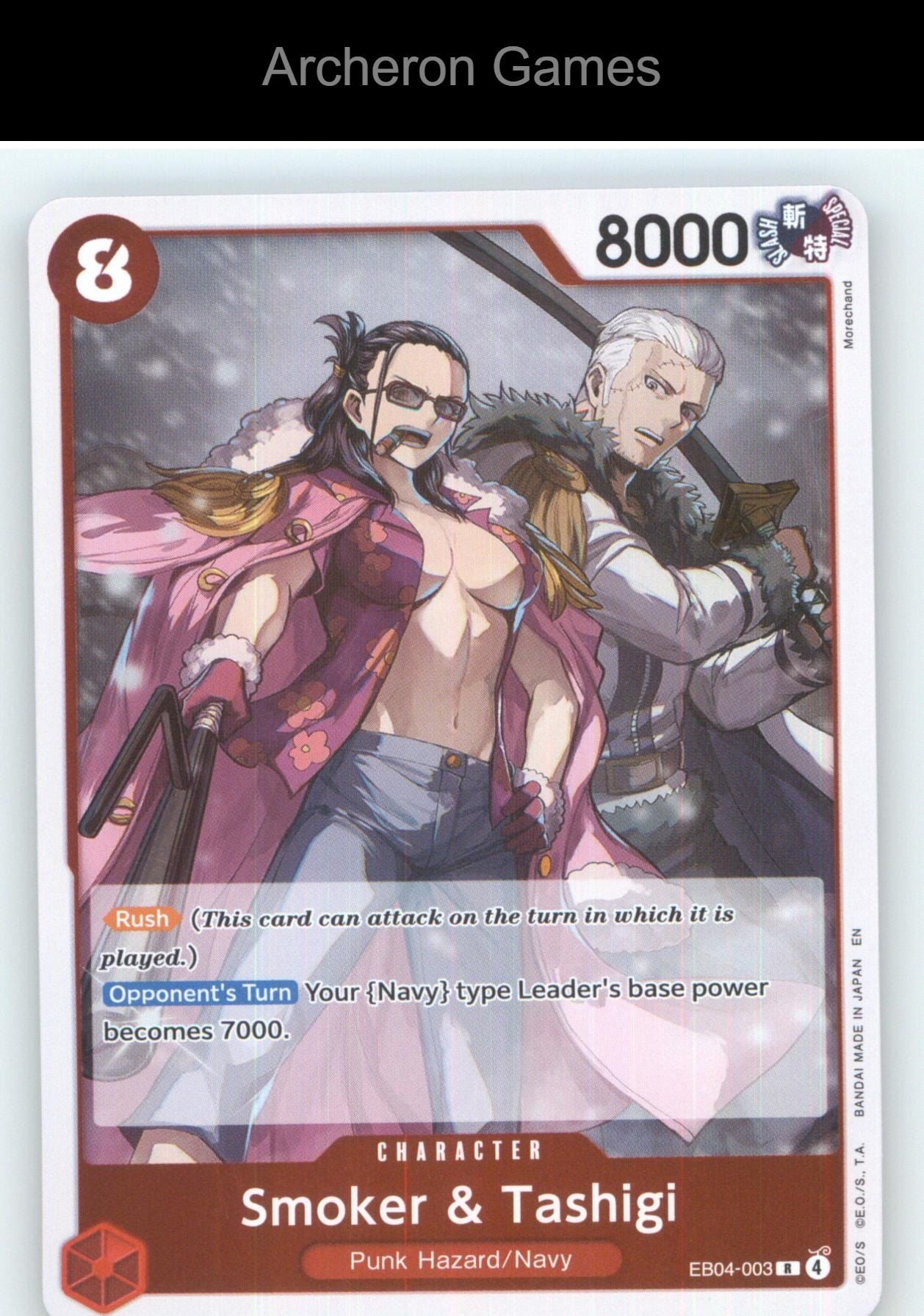 Smoker & Tashigi EB04-003 One Piece Card NM/EX+ Foil
