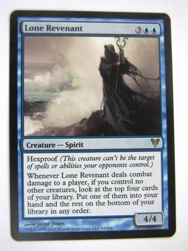 MTG Magic Played Cards: LONE REVENANT # 7D13