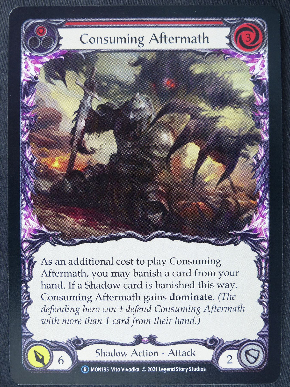 Consuming Aftermath Red - Monarch Unlimited - Flesh and Blood Cards #I1