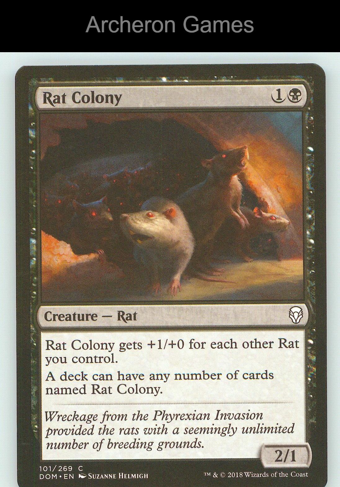 Rat Colony DOM 101 C MTG Card NM/EX+