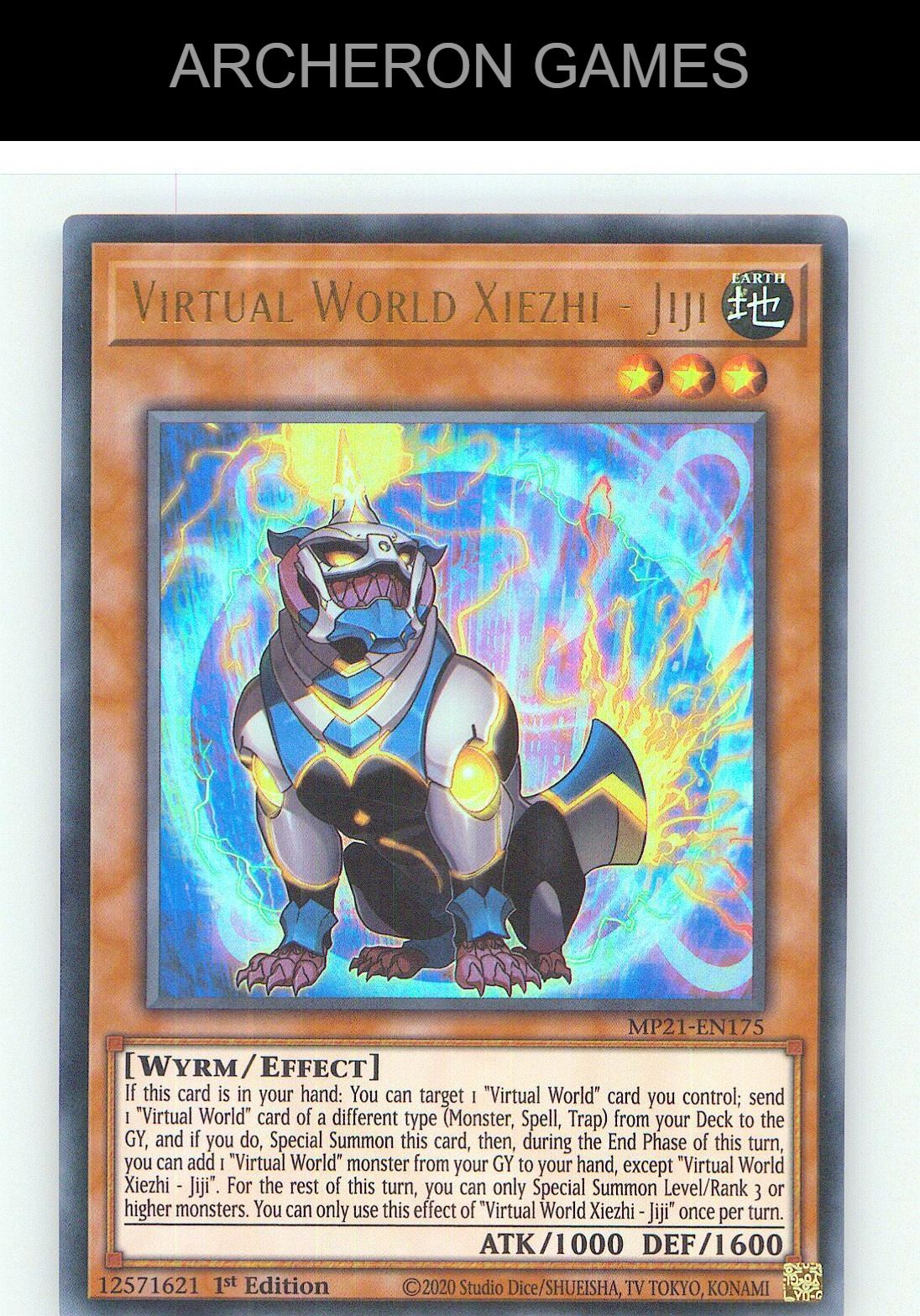 Virtual World Xiezhi - Jiji Ultra Rare YUGIOH Card 1st Edition