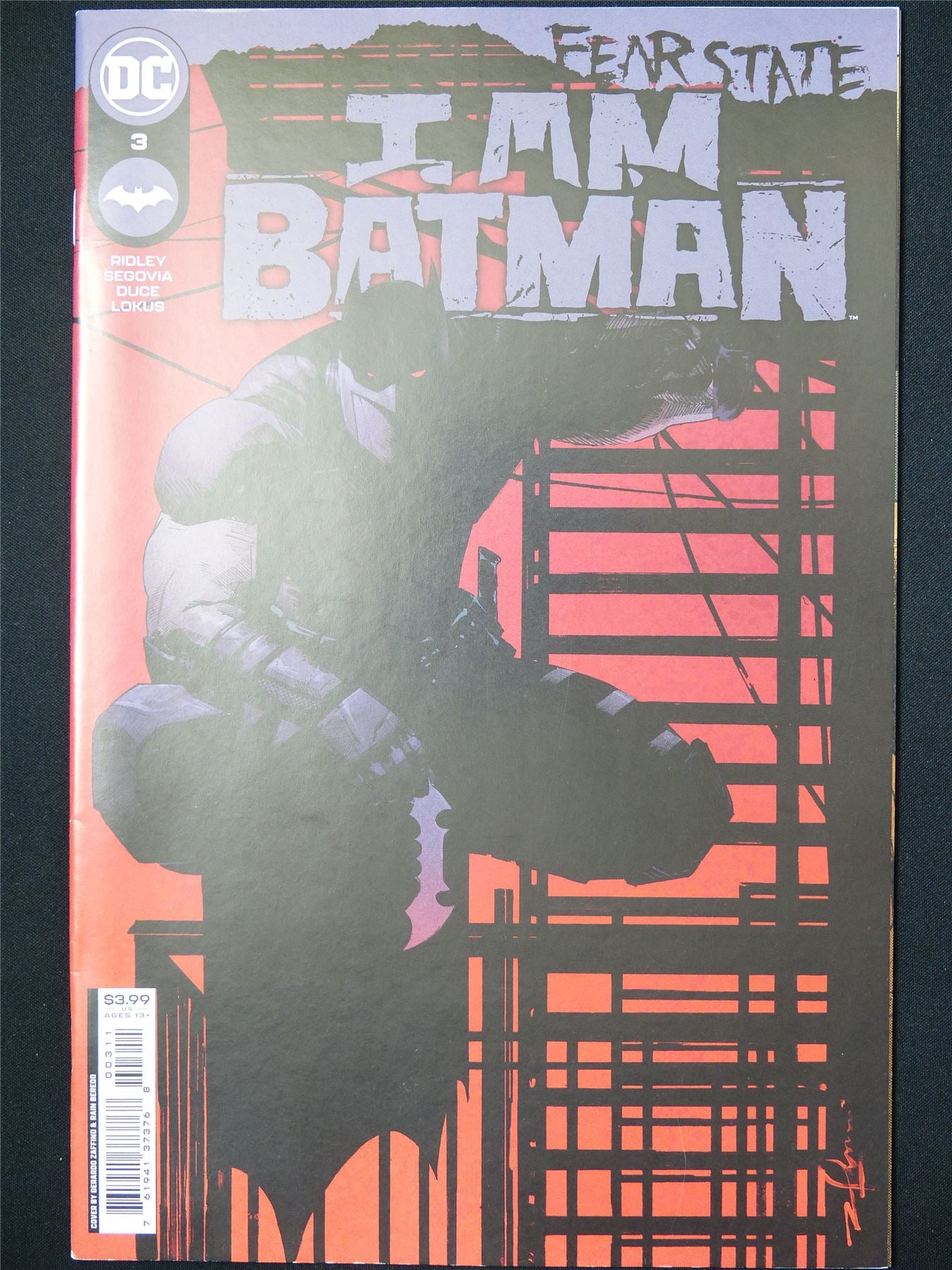 I Am BATMAN #3 Fear State - B&B DC Comic #7ZL