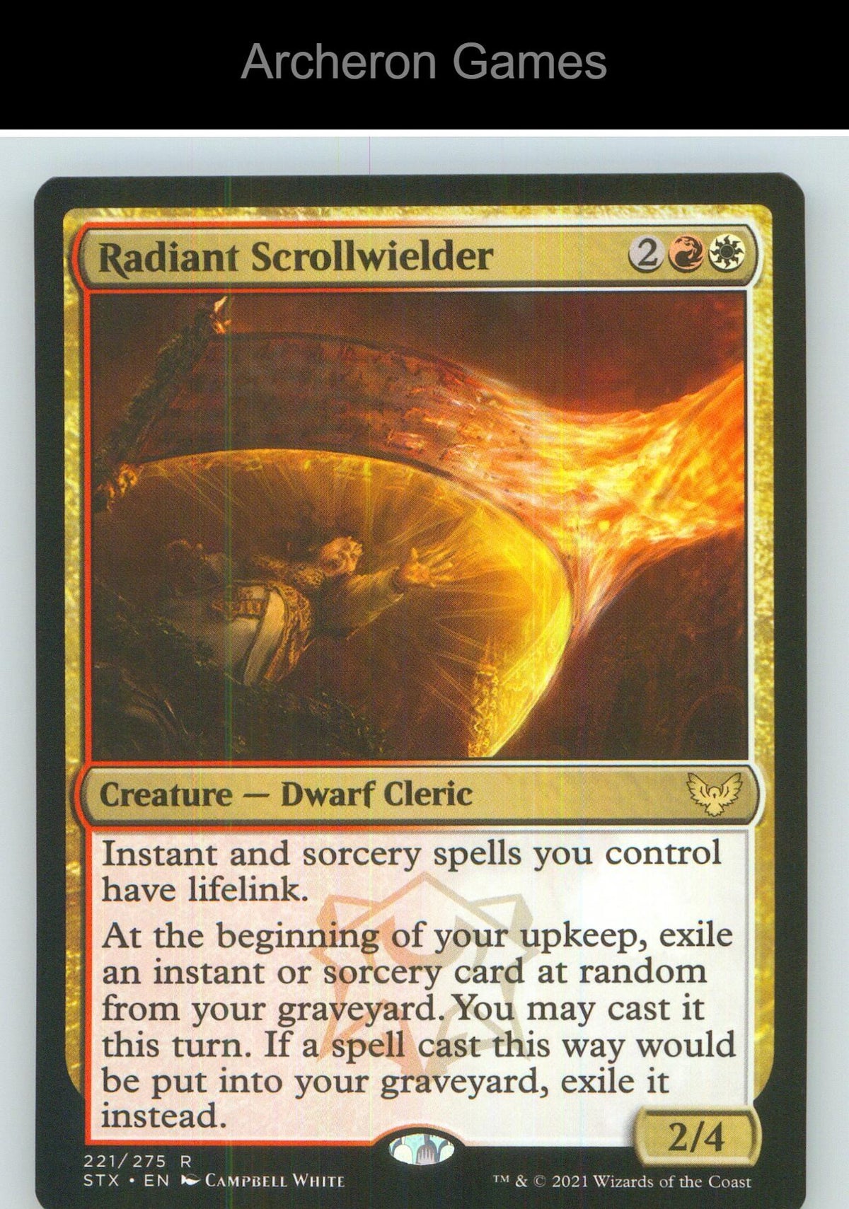 Radiant Scrollwielder STX 221 R MTG Card NM/EX+