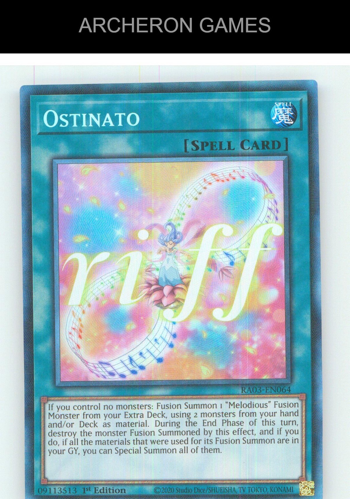 Ostinato (PCR) Prismatic Collector's Rare YUGIOH Card 1st Edition