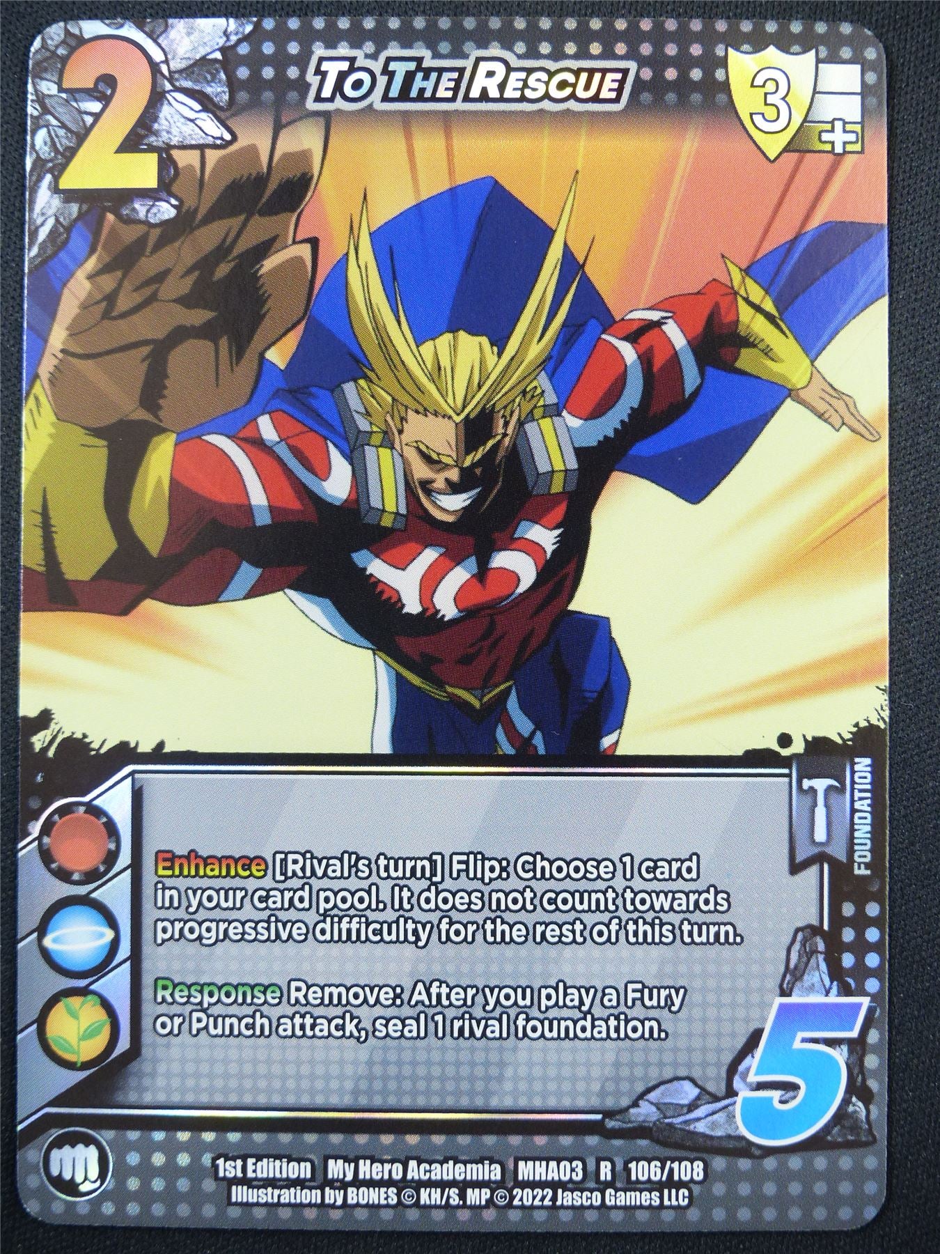 To The Rescue MHA03 106/108 Foil - My Hero Academia Card #5JM