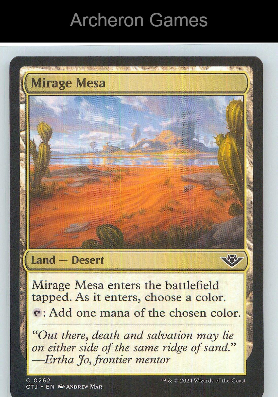 Mirage Mesa OTJ 262 C MTG Card NM/EX+