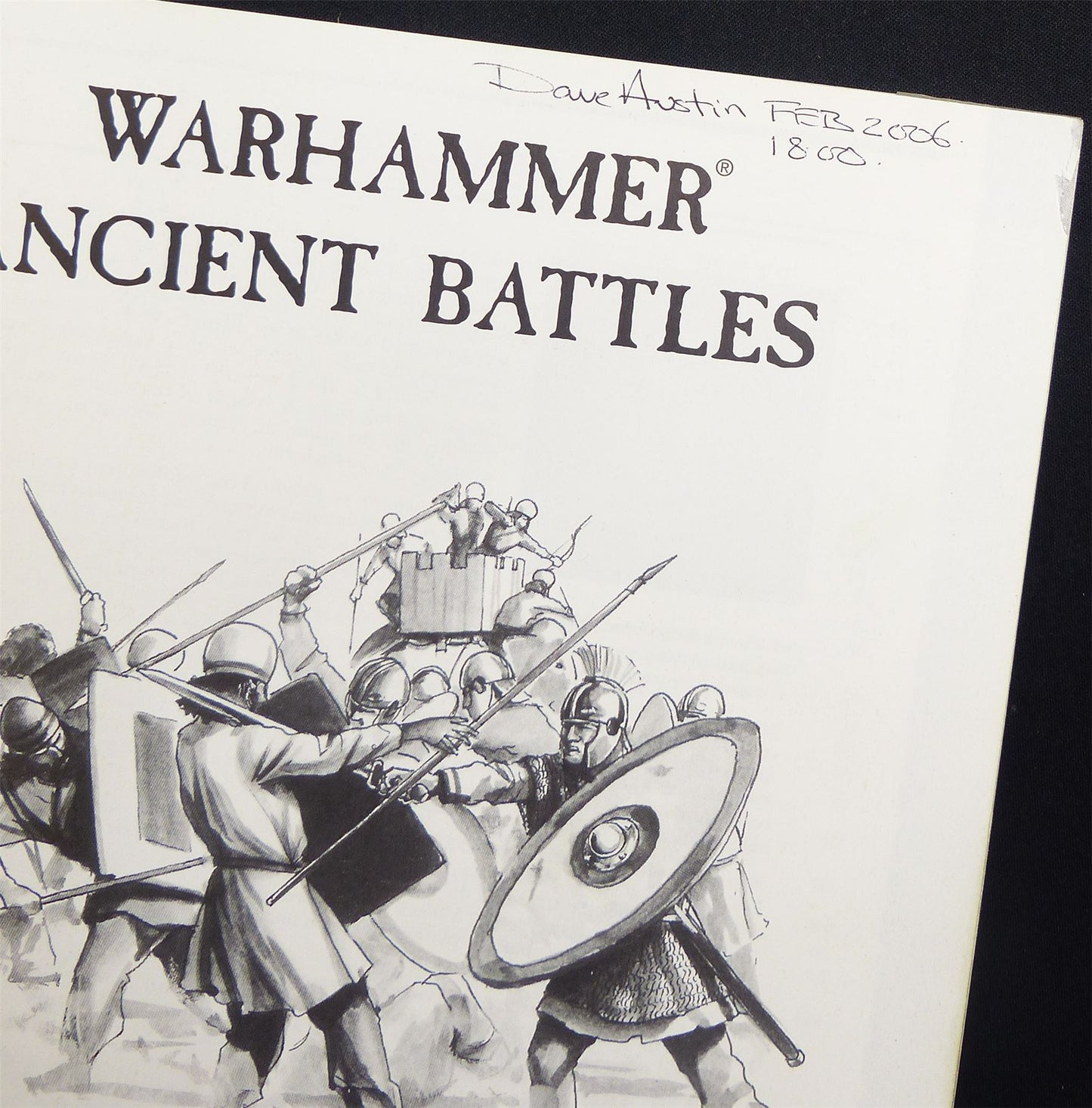 Ancient Battle: Wargames in Ancient World Rulebook OOP - Warhammer Softback #K0