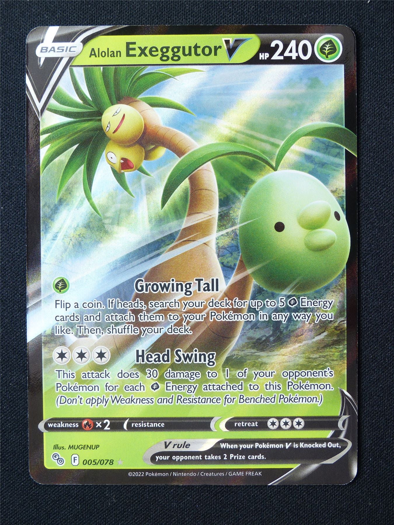 Alolan Exeggutor V 055/078 Holo - Pokemon Card #6PN