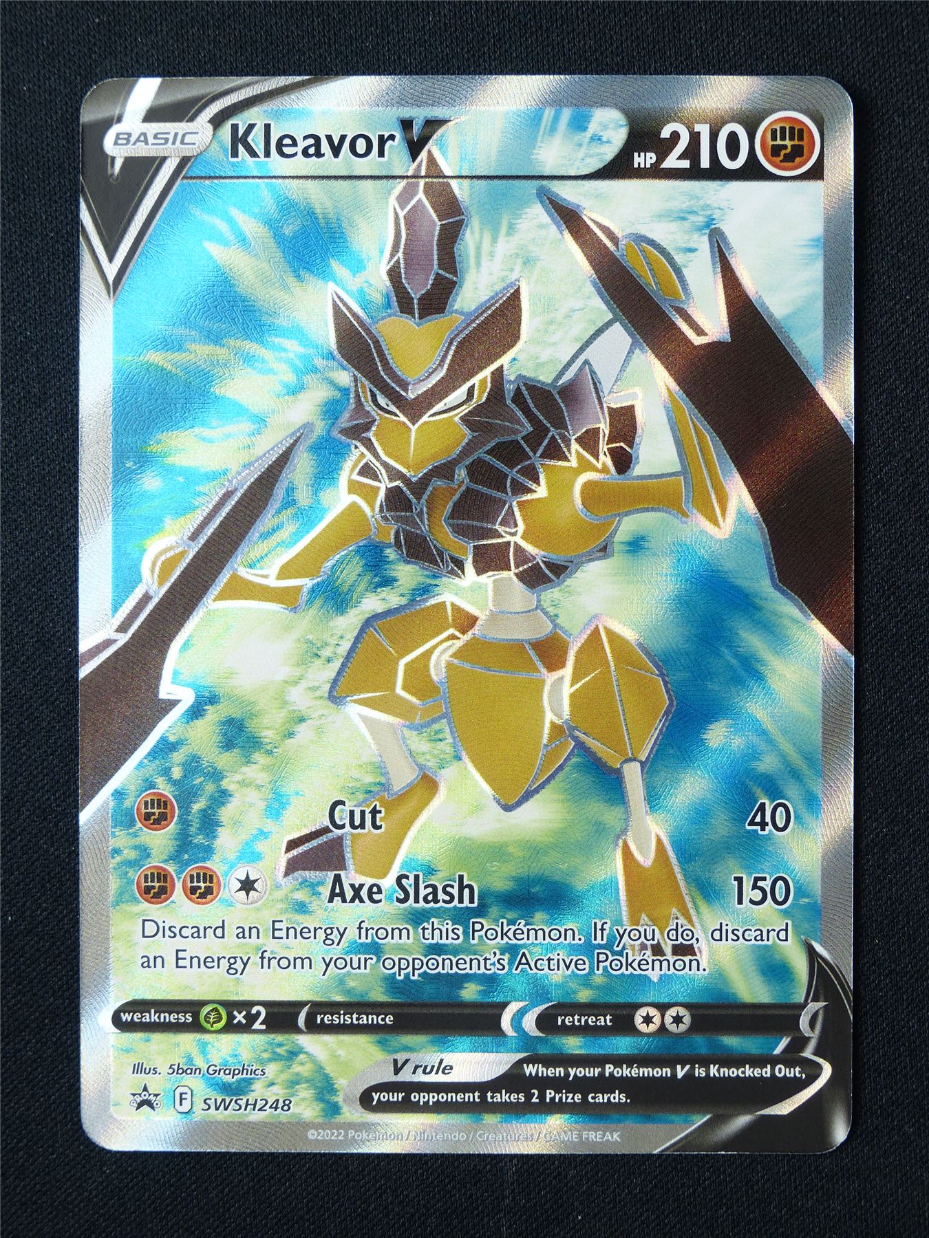 Kleavor V SWSH248 Promo Textured Holo - Pokemon Card #6XH